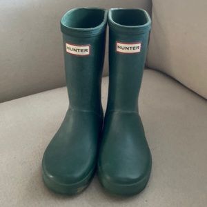 Girls Green Hunter Boots